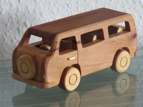 Oldtimer bus minibus holzauto - oldtimer,
