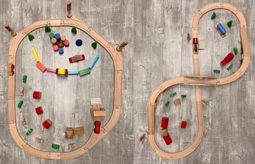 Modelleisenbahn holz - -,