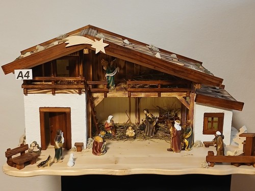 Weihnachtskrippe handgefertigt - weihnachtskrippe,