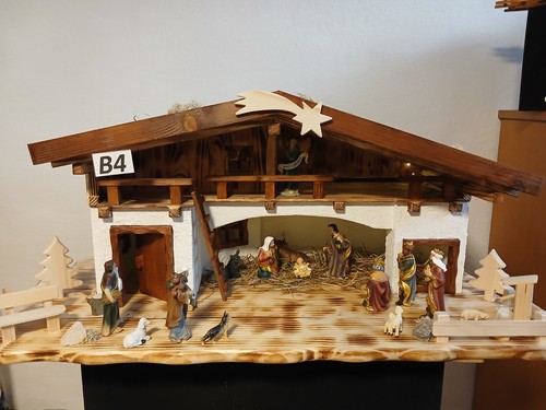 Weihnachtskrippe handgefertigt - weihnachtskrippe,
